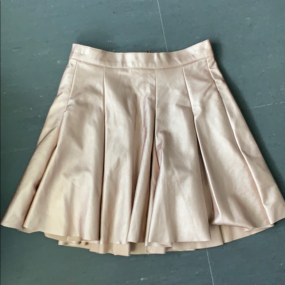 Metallic Mini Skirt